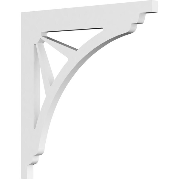 Ekena Millwork Stanford Architectural Grade PVC Bracket, 5/8"W X 12"D X 12"H BKTP01X12X12ST - main
